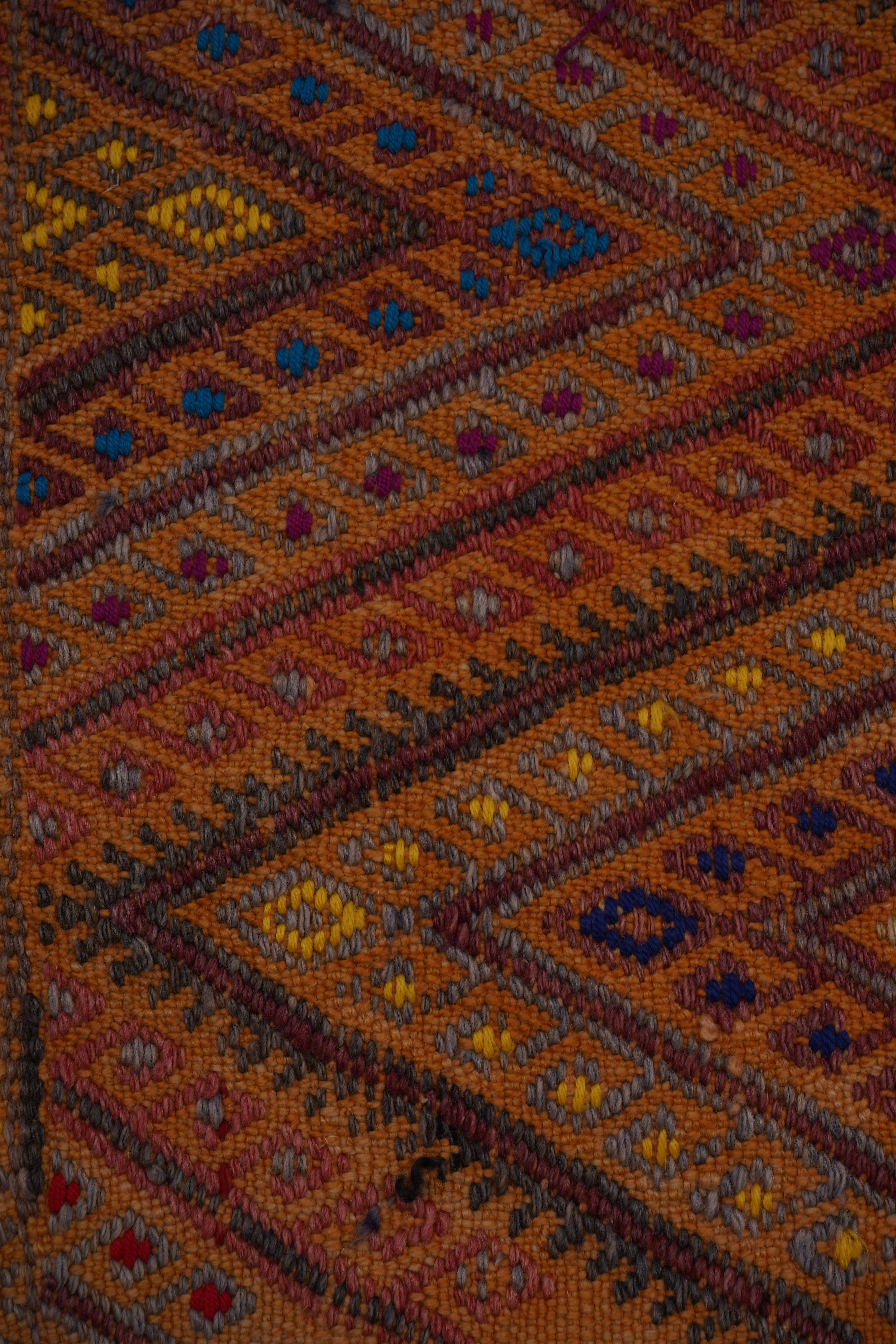 Vintage Turkish Kilim Rug 5'4'' x 7'7''