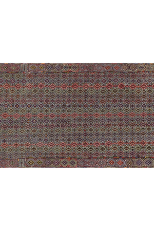 Vintage Turkish Anatolian Kilim Rug 4'6'' x 11'7''