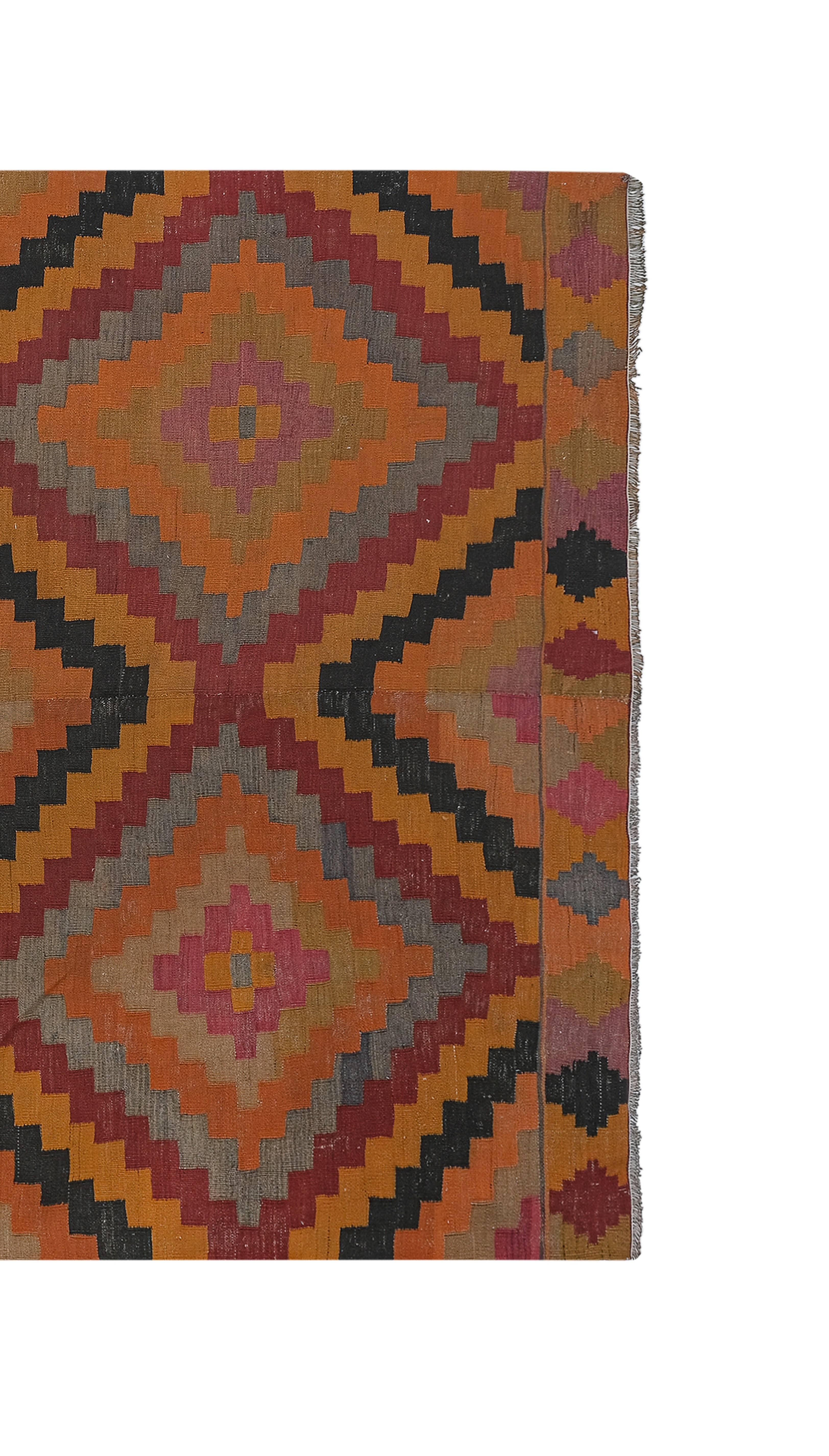 Vintage Turkish Kilim Rug 6'5'' x 10'6''