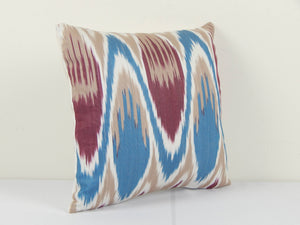 Silk Ikat Velvet Pillow Cover | 12'' x 13''