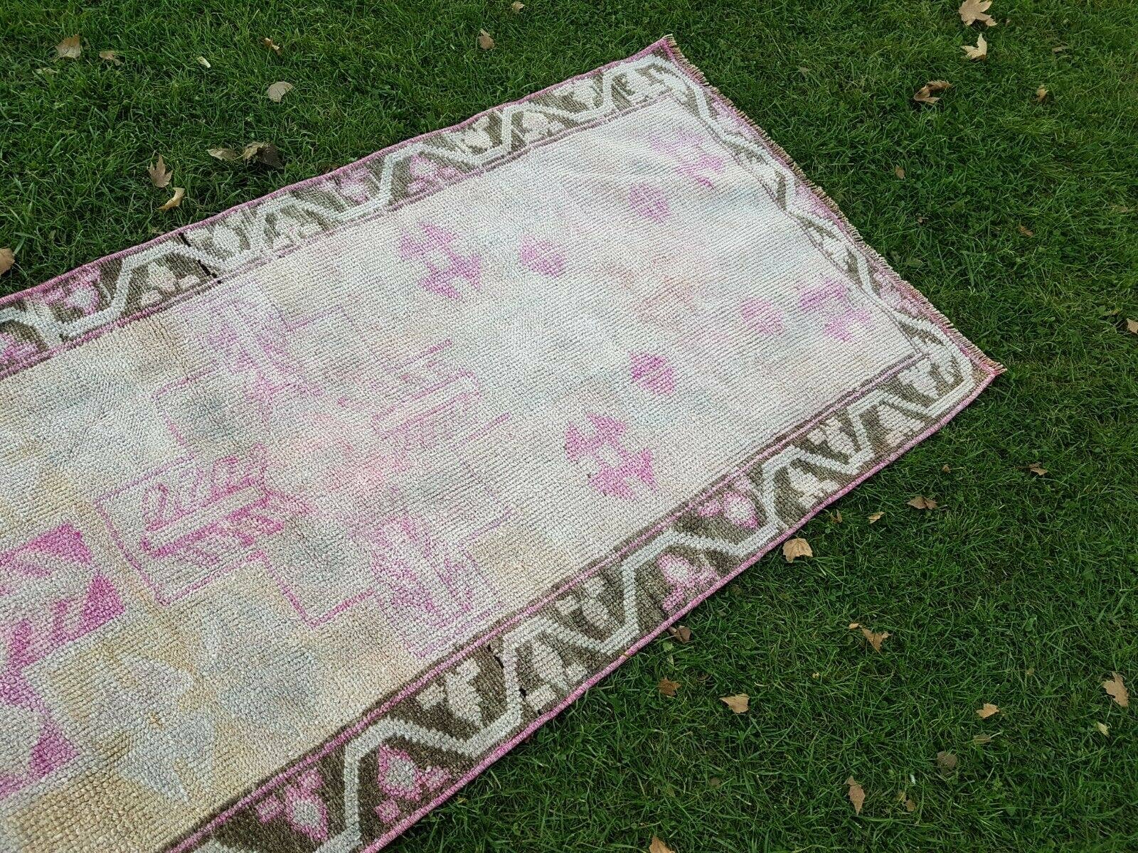 Vintage Herki Runner Rug 3' x 12'6''