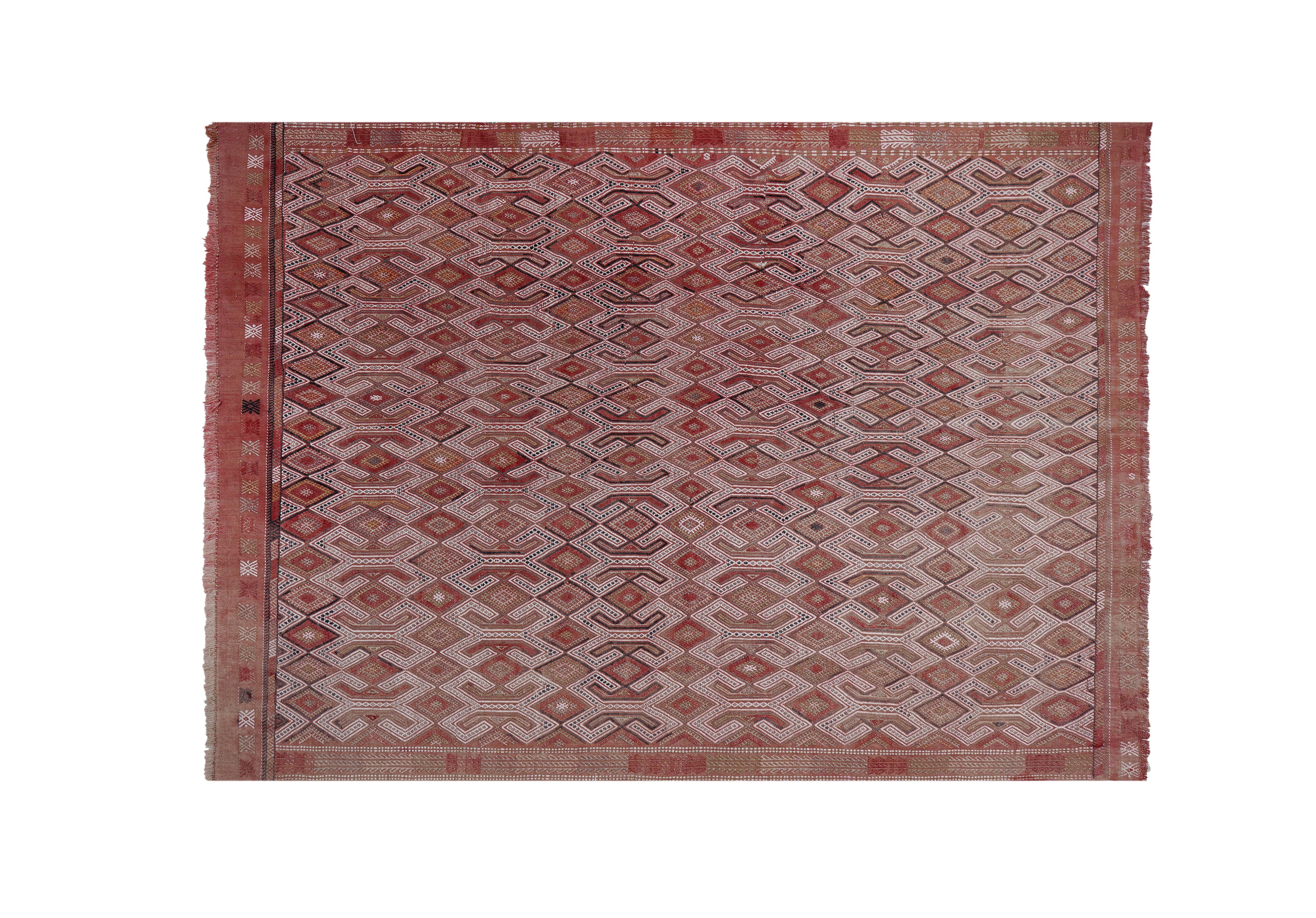 Vintage Turkish Kilim Rug 5'2'' x 7'7''