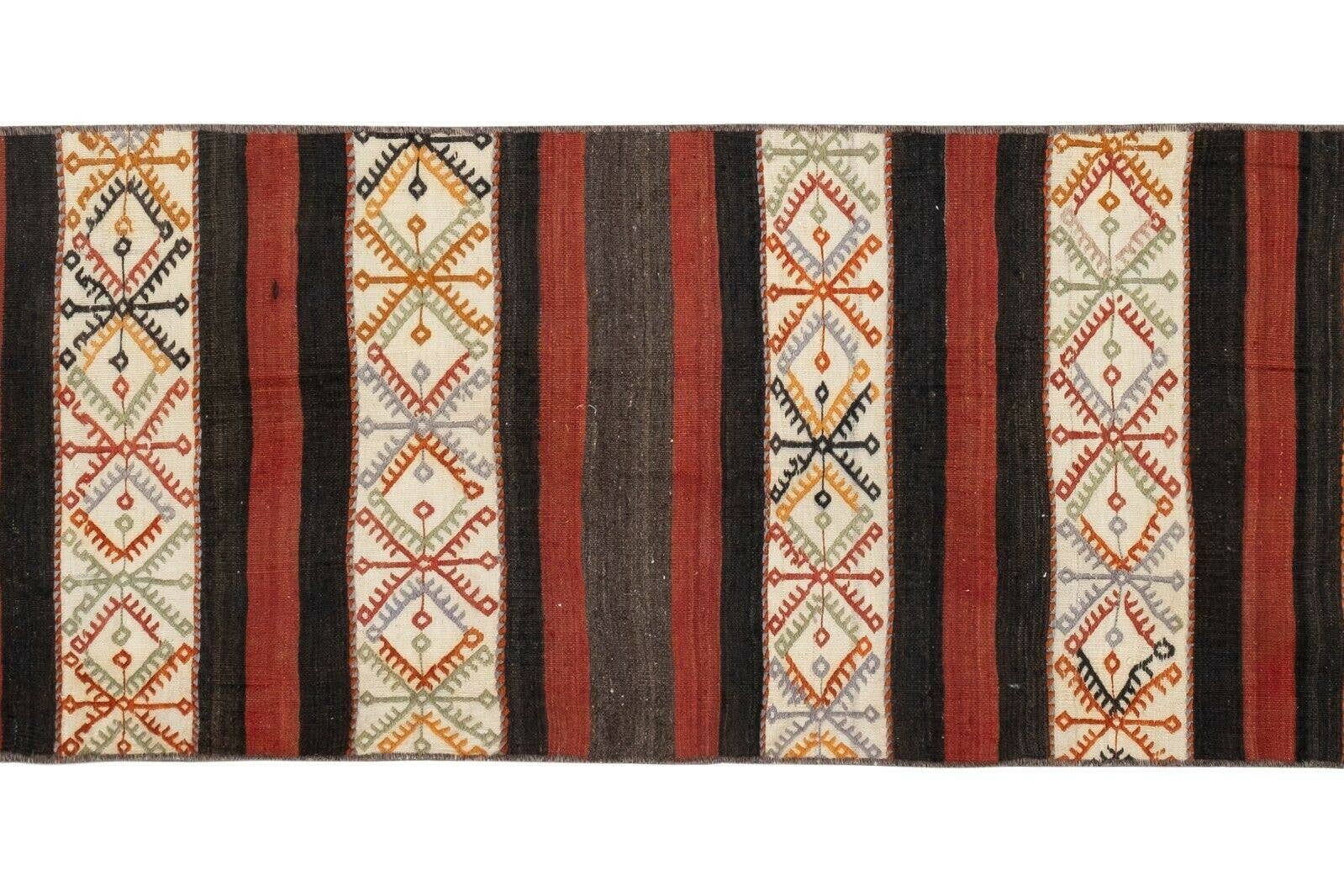 Vintage Turkish Kilim Runner 2'1'' x 7'4''