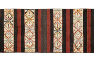 Vintage Turkish Kilim Runner 2'1'' x 7'4''