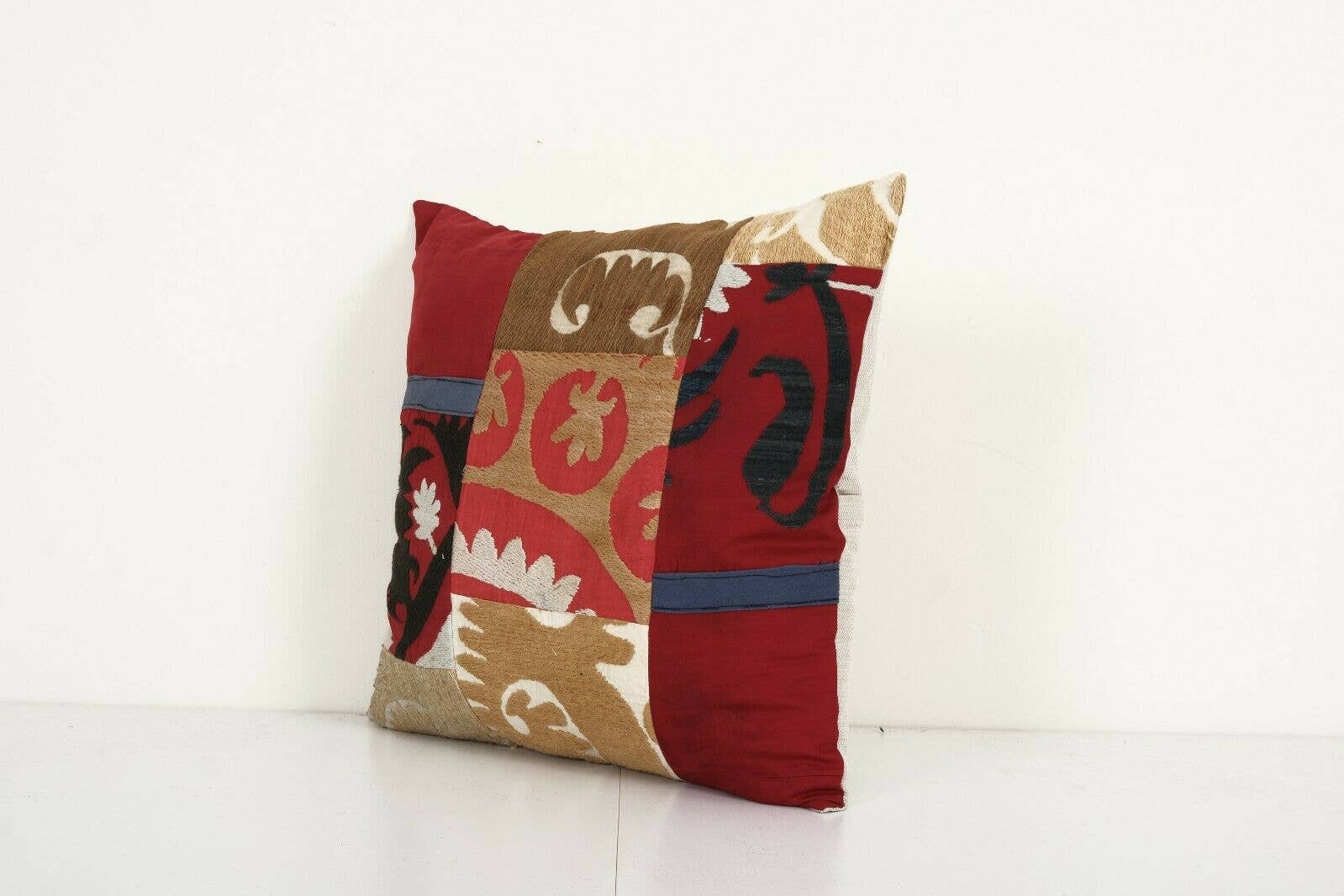 Suzani Patchwork Pillow Cover | 18'' x 18''