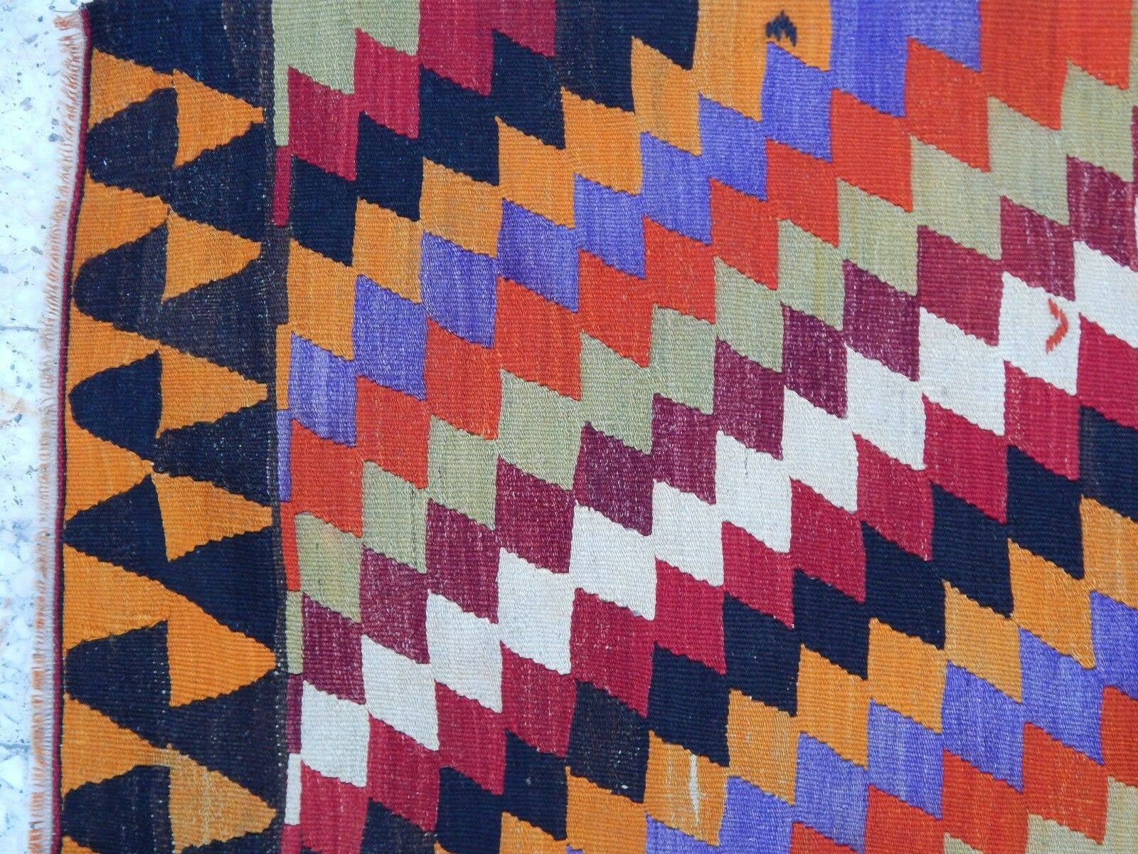 Vintage Turkish Rug 4'2'' x 10'9''