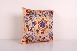Silk Suzani Pillow Cover | 18'' x 19''