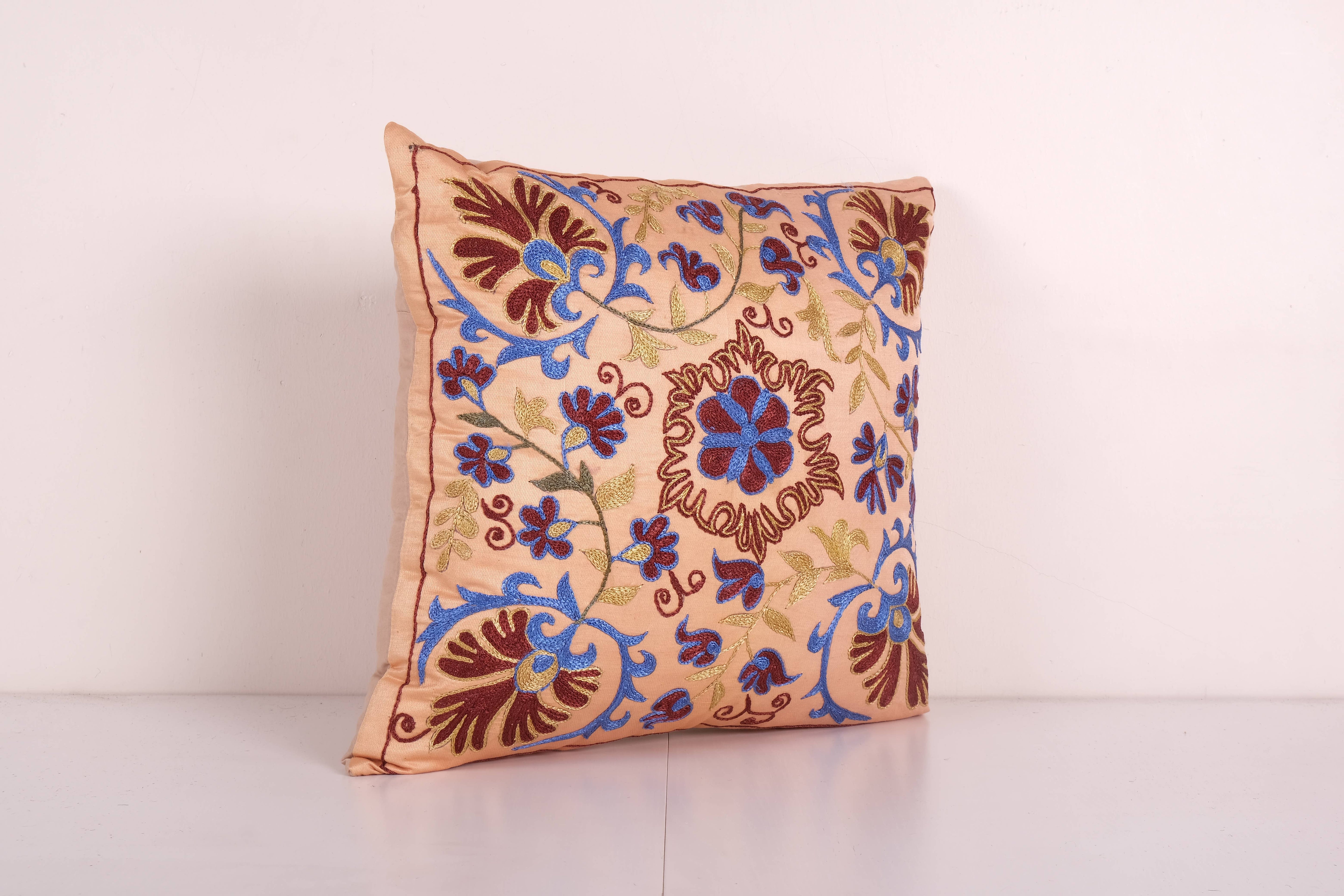 Silk Suzani Pillow Cover | 18'' x 19''