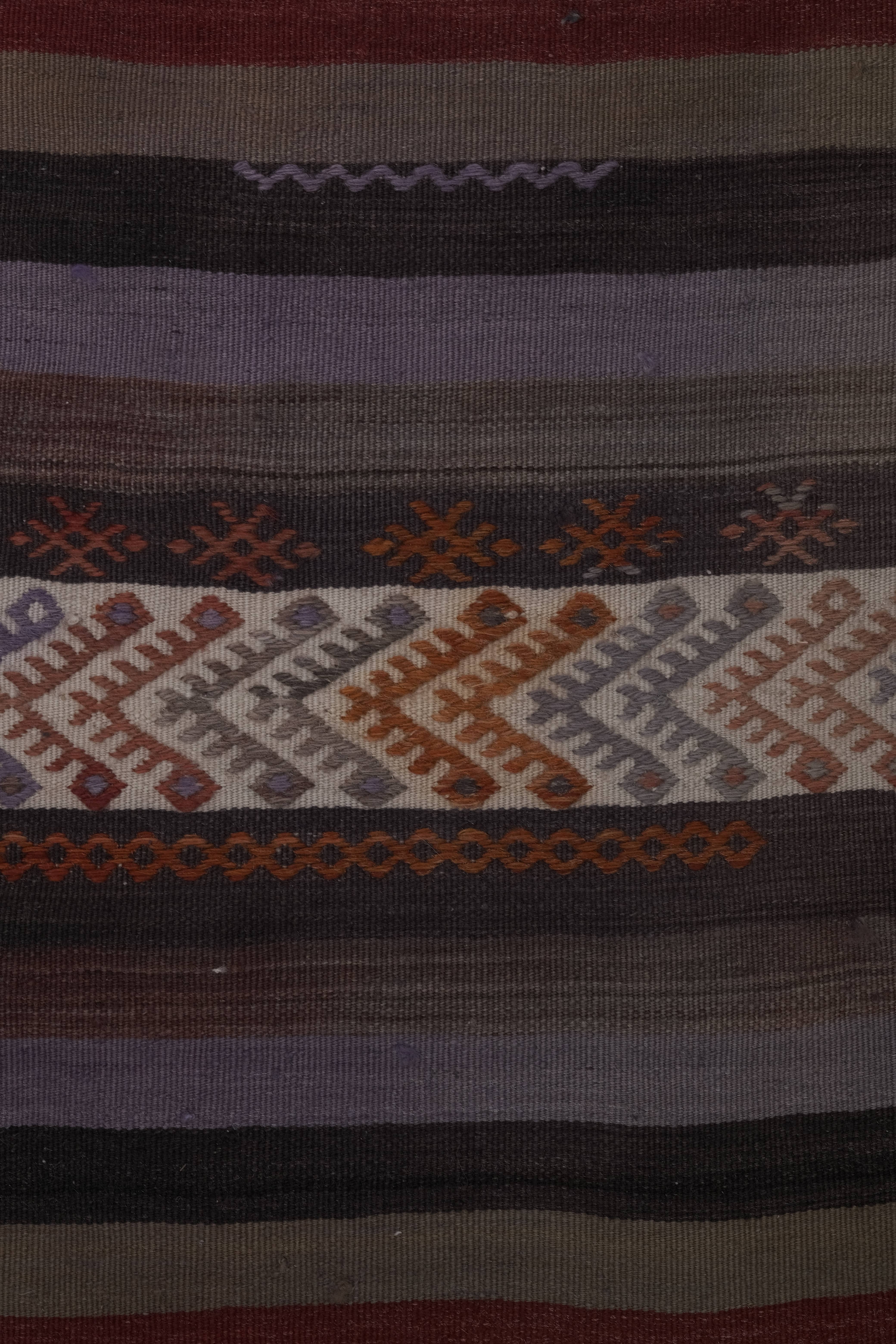 Vintage Turkish Kilim Runner 2' x 25'7''