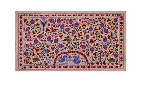 Bird Suzani Wall Hanging & Bedspread | 3'5'' x 6'1''