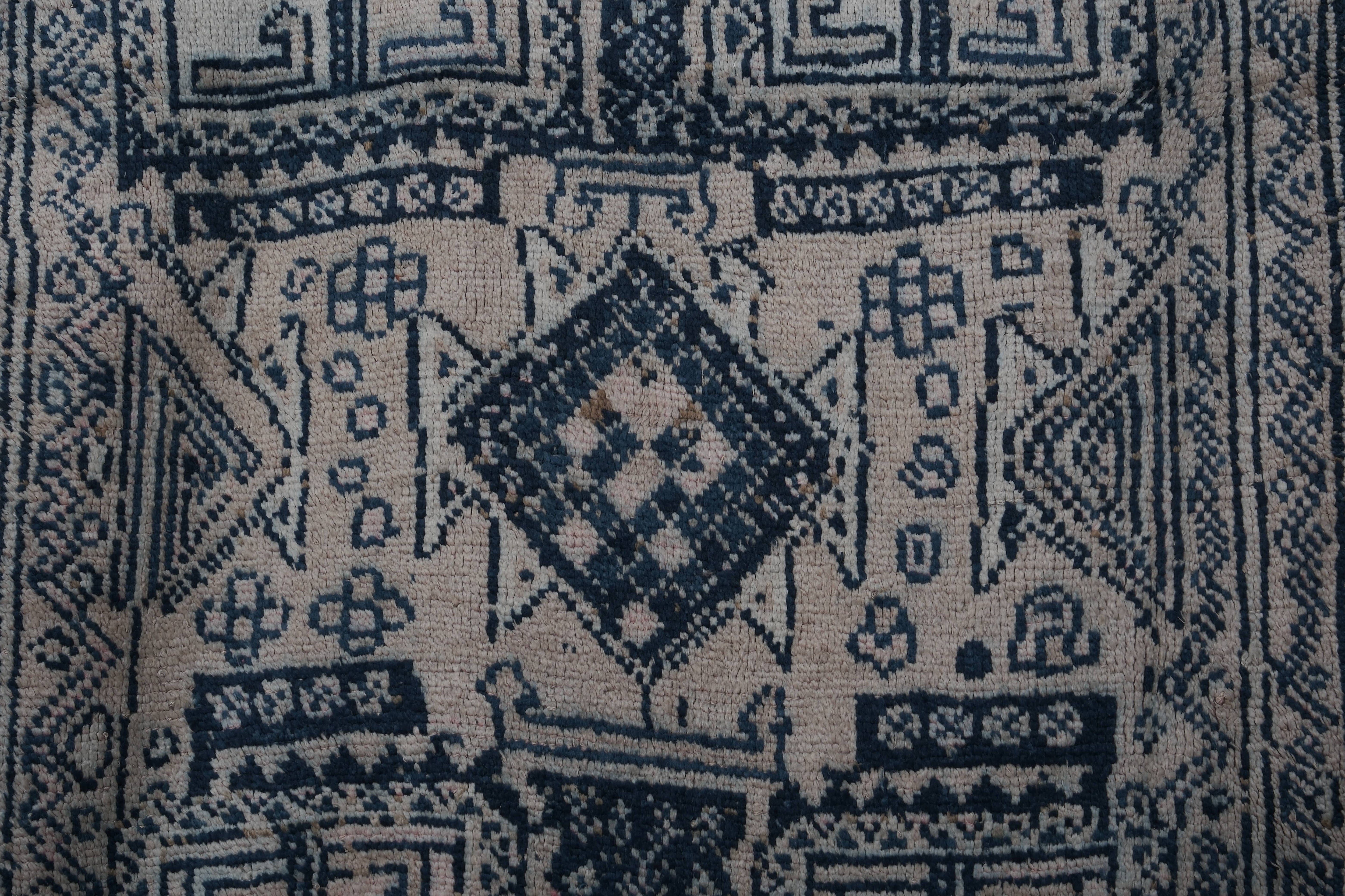 Vintage Herki Runner Rug 3'6'' x 10'4''