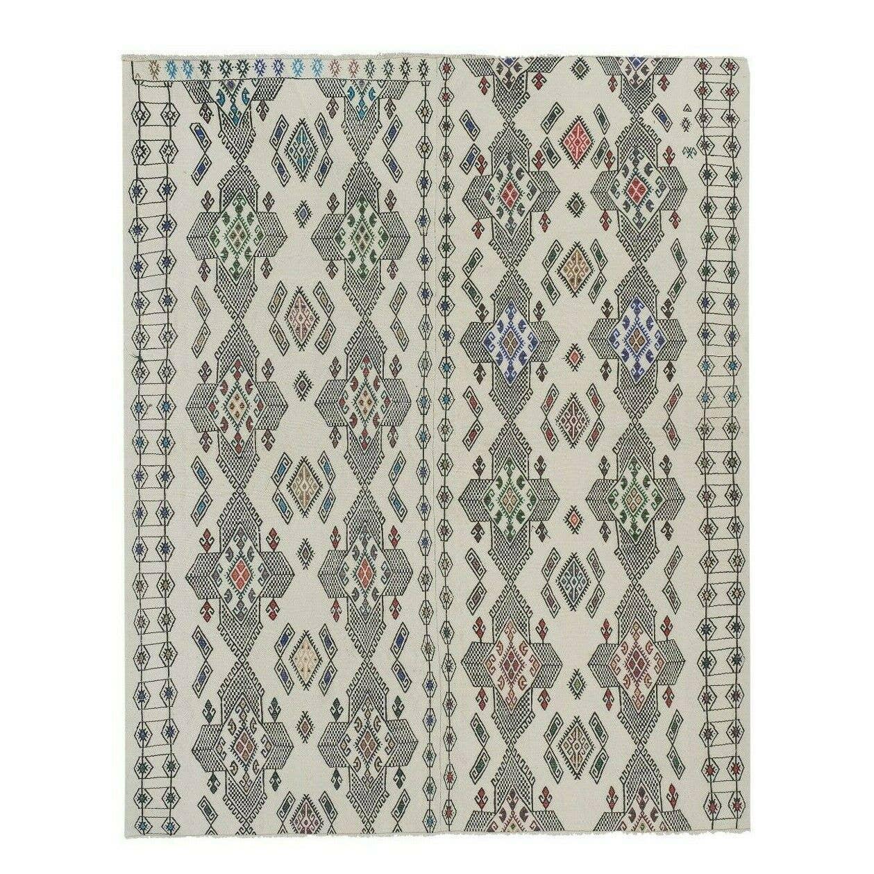 Vintage Turkish Rug 5'7'' x 6'11''