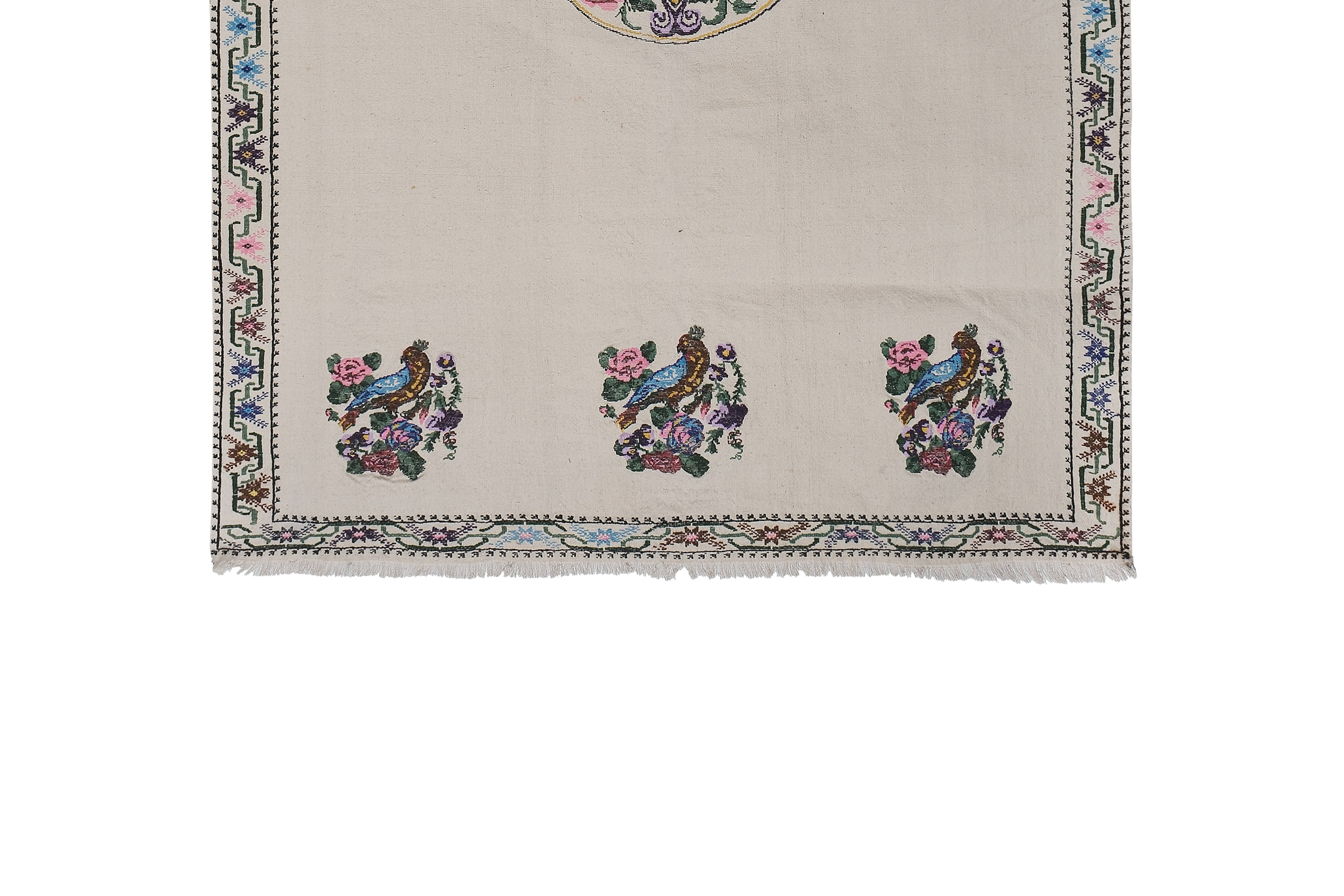 Vintage Turkish Kilim Rug 5'6'' x 7'6''