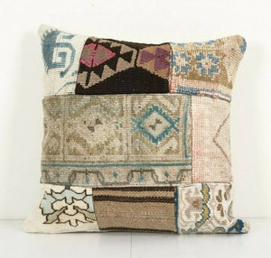 Kilim Patchwork Pillow Cover | 17'' x 18''