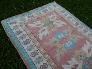 Vintage Oushak Rug 5'7'' x 7'1''