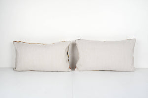 Silk Ikat Velvet Pillow Cover Set of 2 | 15'' x 25''