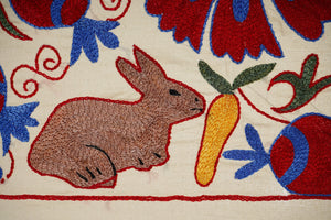 Rabbit Suzani Runner | 18'' x 36''