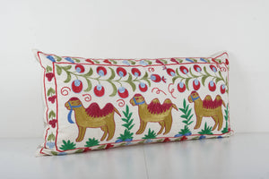 Camel Suzani Bedding Pillow Cover | 18'' x 38''