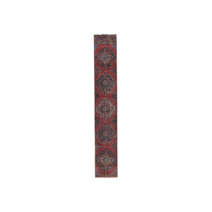 Vintage Turkish Runner Rug 2'1'' x 12'4''