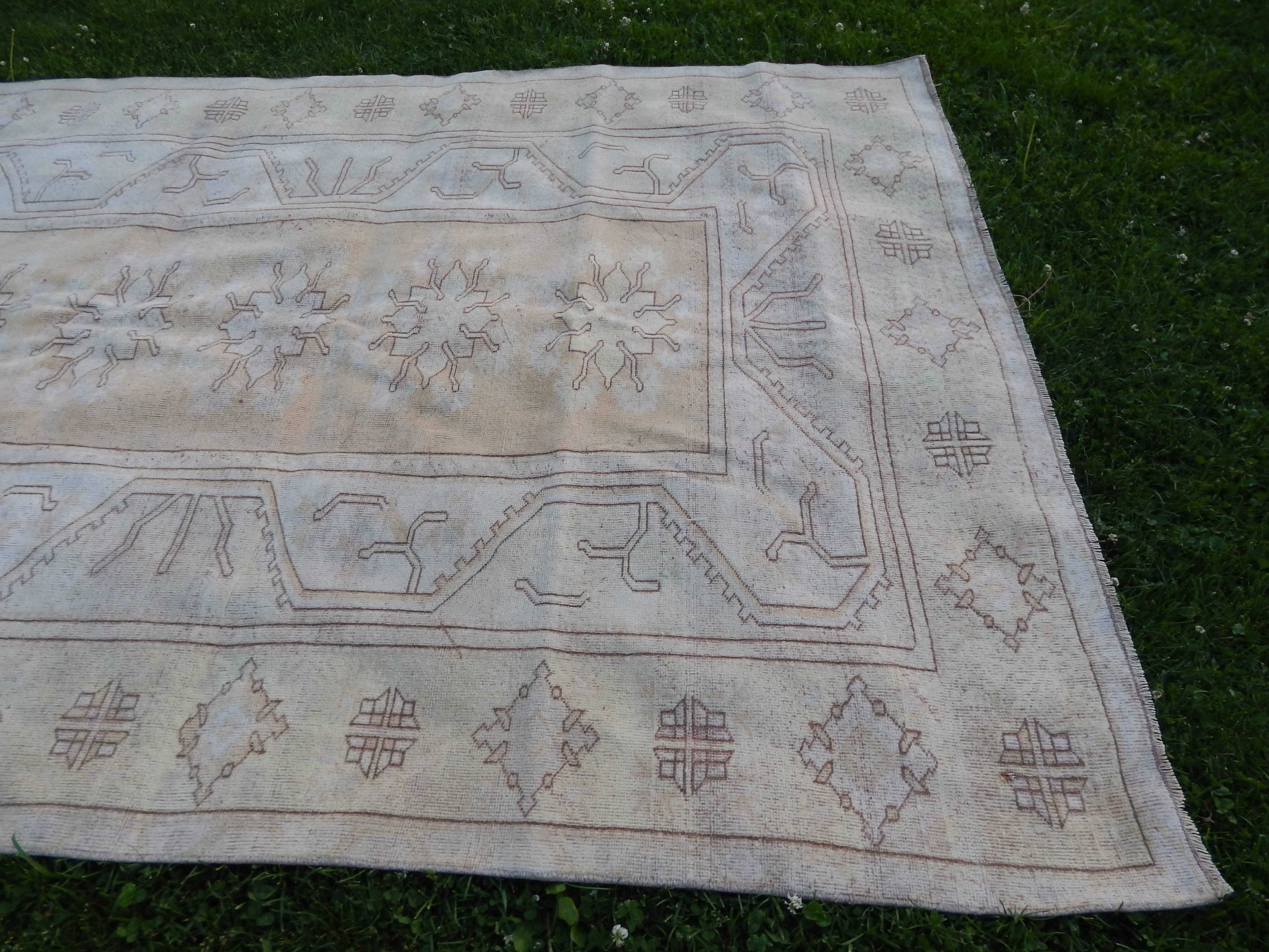 Vintage Oushak Rug 6'5'' x 8'10''