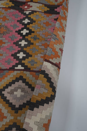 Vintage Turkish Kilim Runner 2'6'' x 14'11''