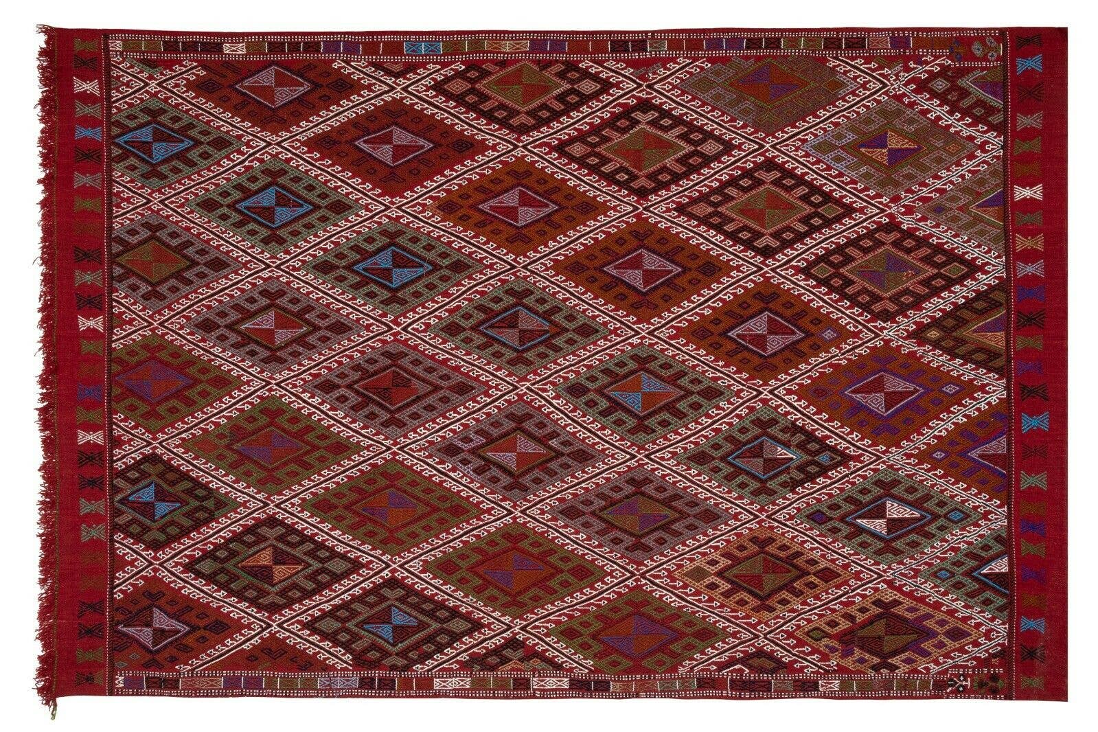 Vintage Turkish Kilim Rug 5'3'' x 8'1''