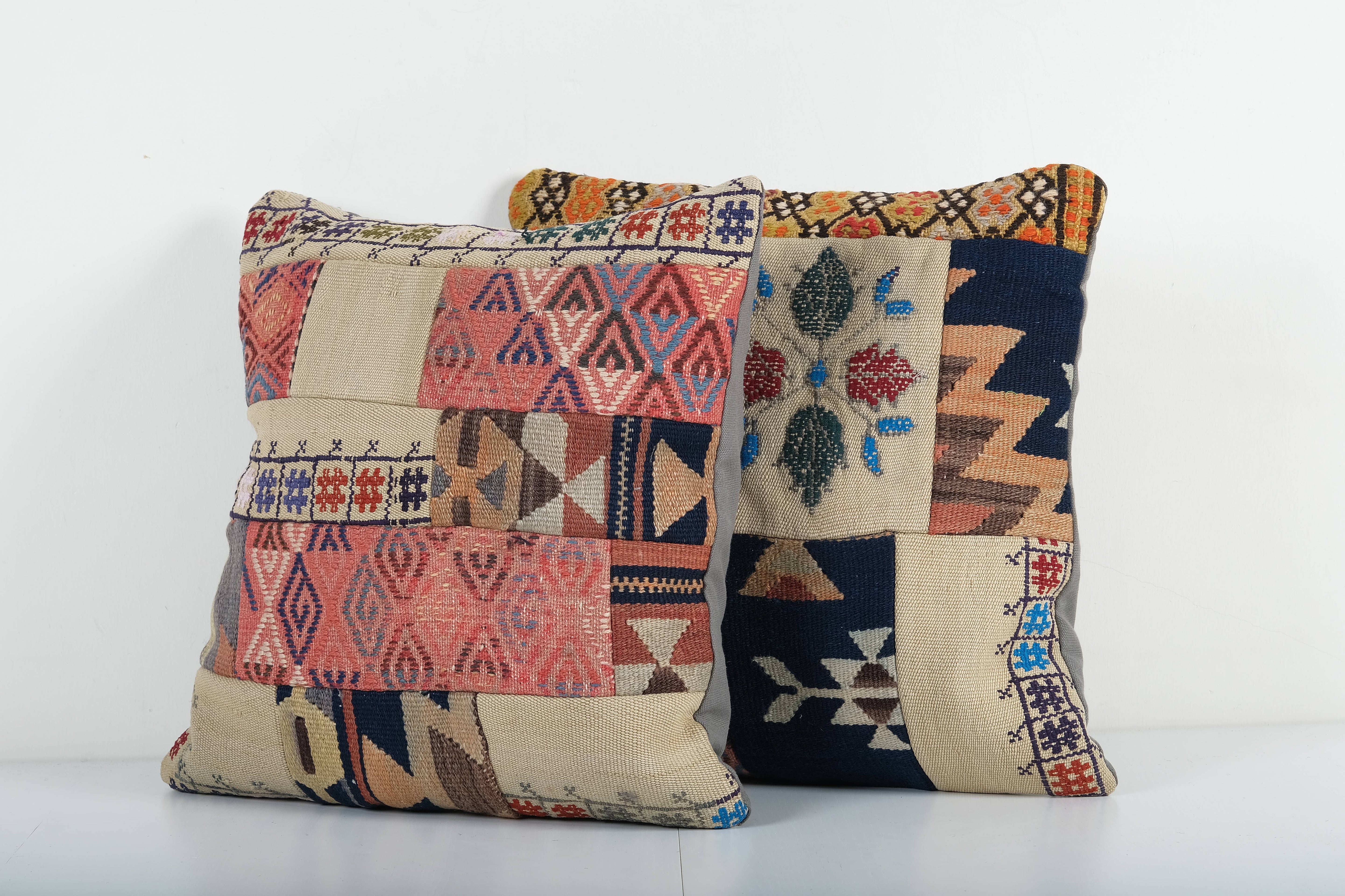 Kilim Patchwork Pillow Cover | 20'' x 20''