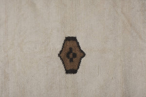 Vintage Checkered Turkish Tulu Rug 4'8'' x 7'