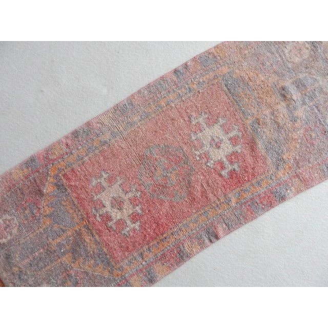 Vintage Turkish Rug 17'' x 41''