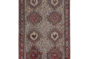 Vintage Soumac Kilim Rug 4' x 6'5''