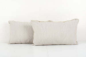 Silk Ikat Velvet Pillow Cover Set of 2 | 15'' x 24''