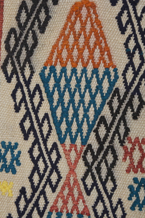 Vintage Turkish Kilim Runner 2'6'' x 16'6''