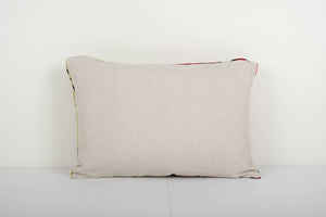 Silk Ikat Patchwork Velvet Pillow Cover | 16'' x 22''