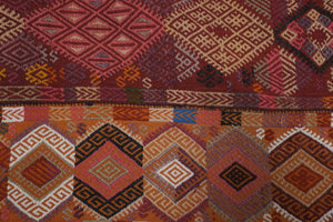 Vintage Sivas Kilim Rug 4'6'' x 10'4''