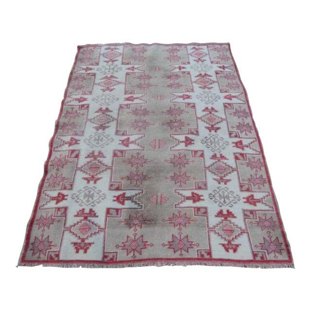 Vintage Oushak Rug 4'9'' x 6'