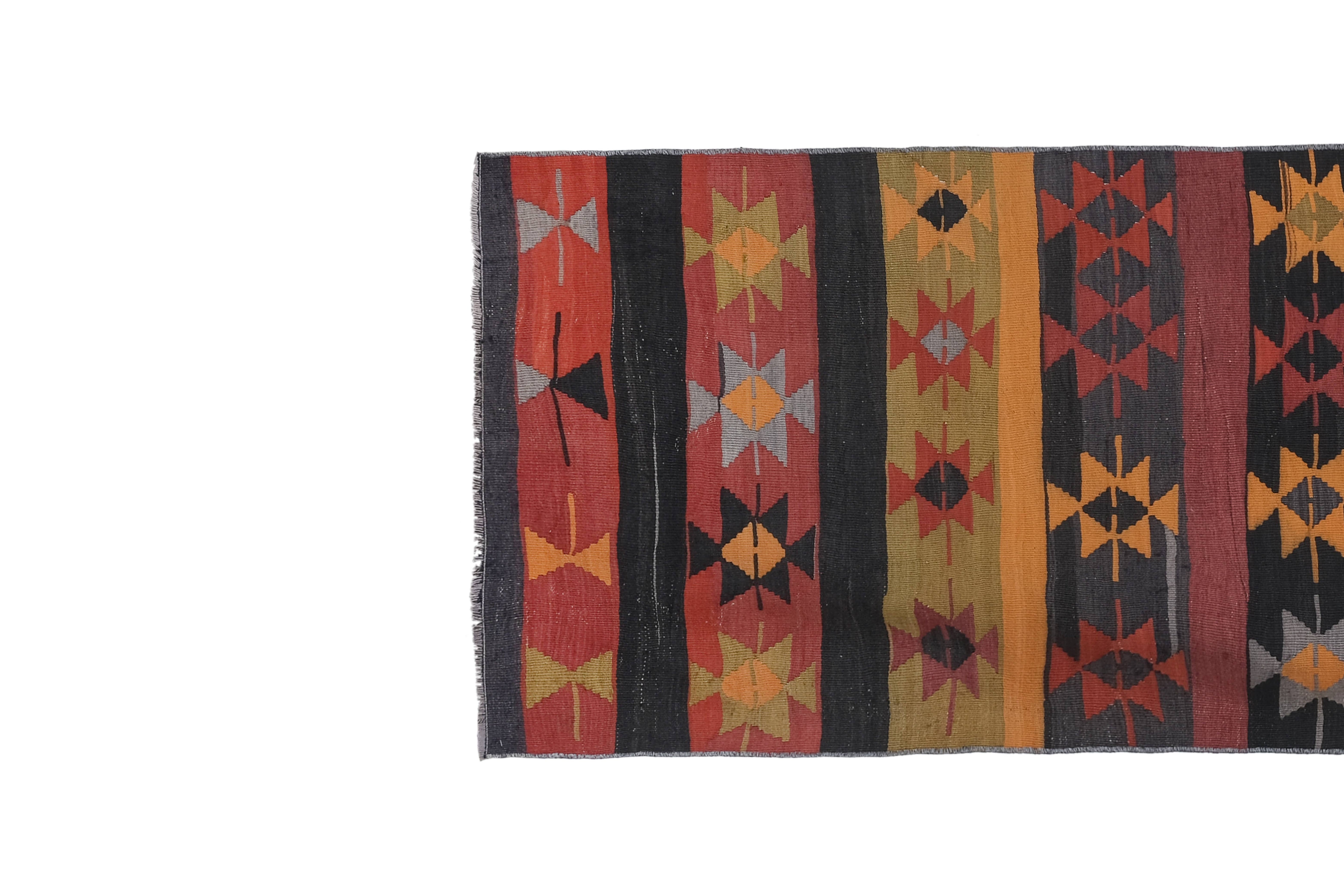 Vintage Kilim Runner 3' x 9'5''