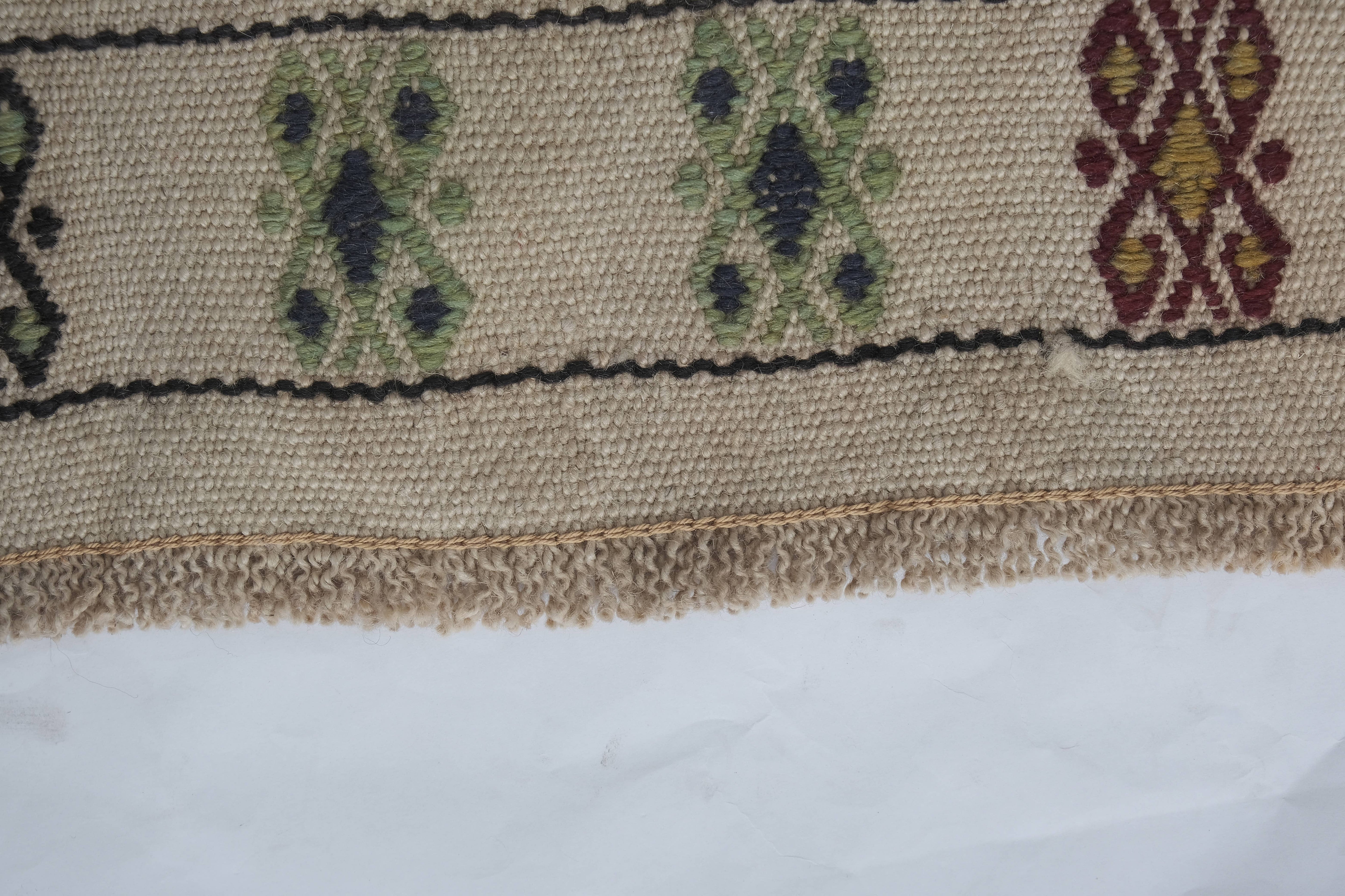 Vintage Turkish Kilim Runner 1'11'' x 13'8''