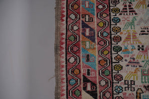 Vintage Soumac Kilim Rug 4' x 6'5''