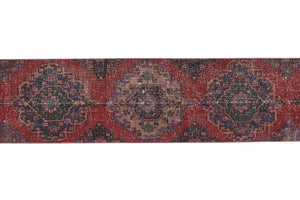 Vintage Turkish Runner Rug 2'1'' x 12'4''