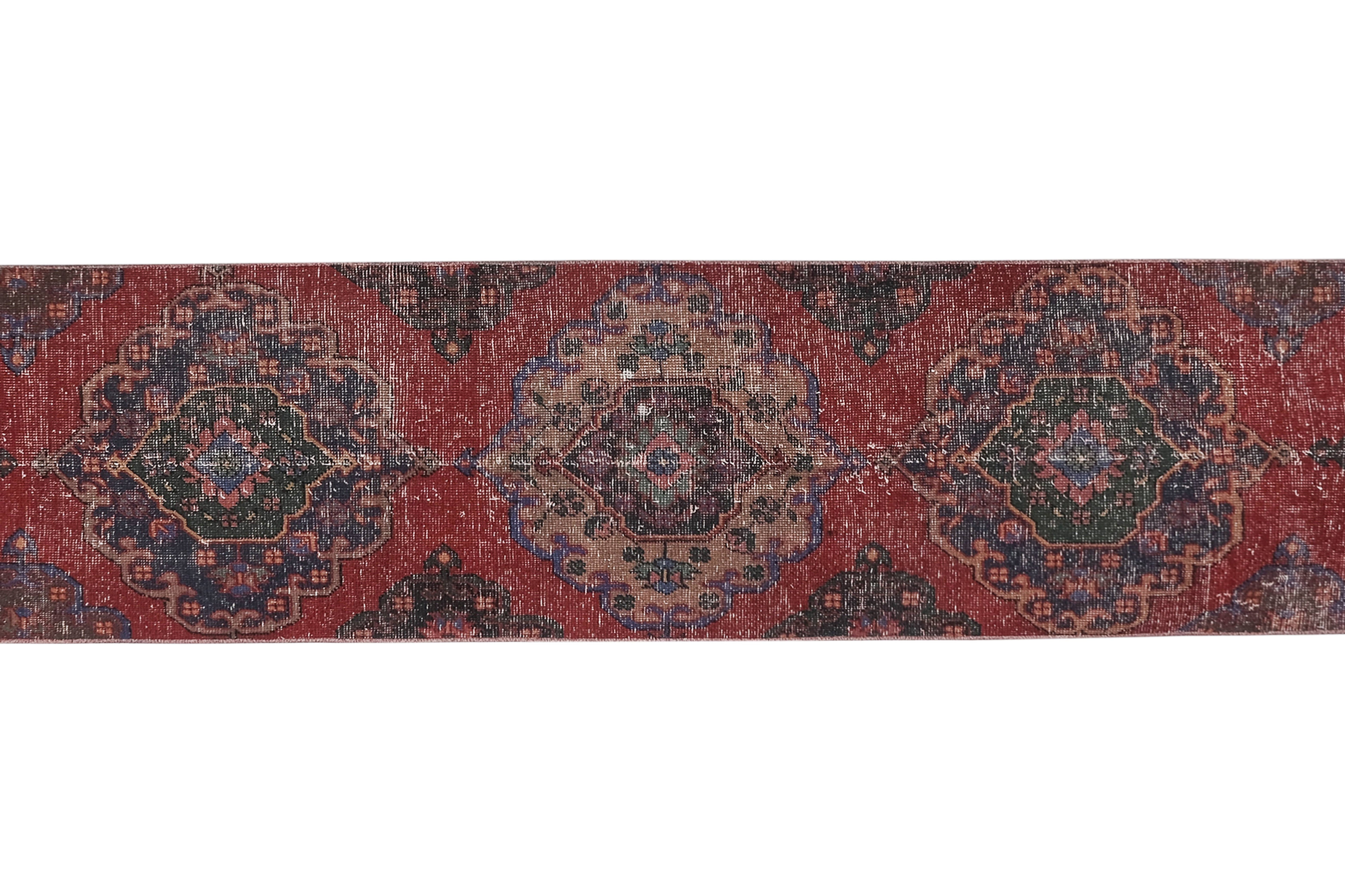 Vintage Turkish Runner Rug 2'1'' x 12'4''