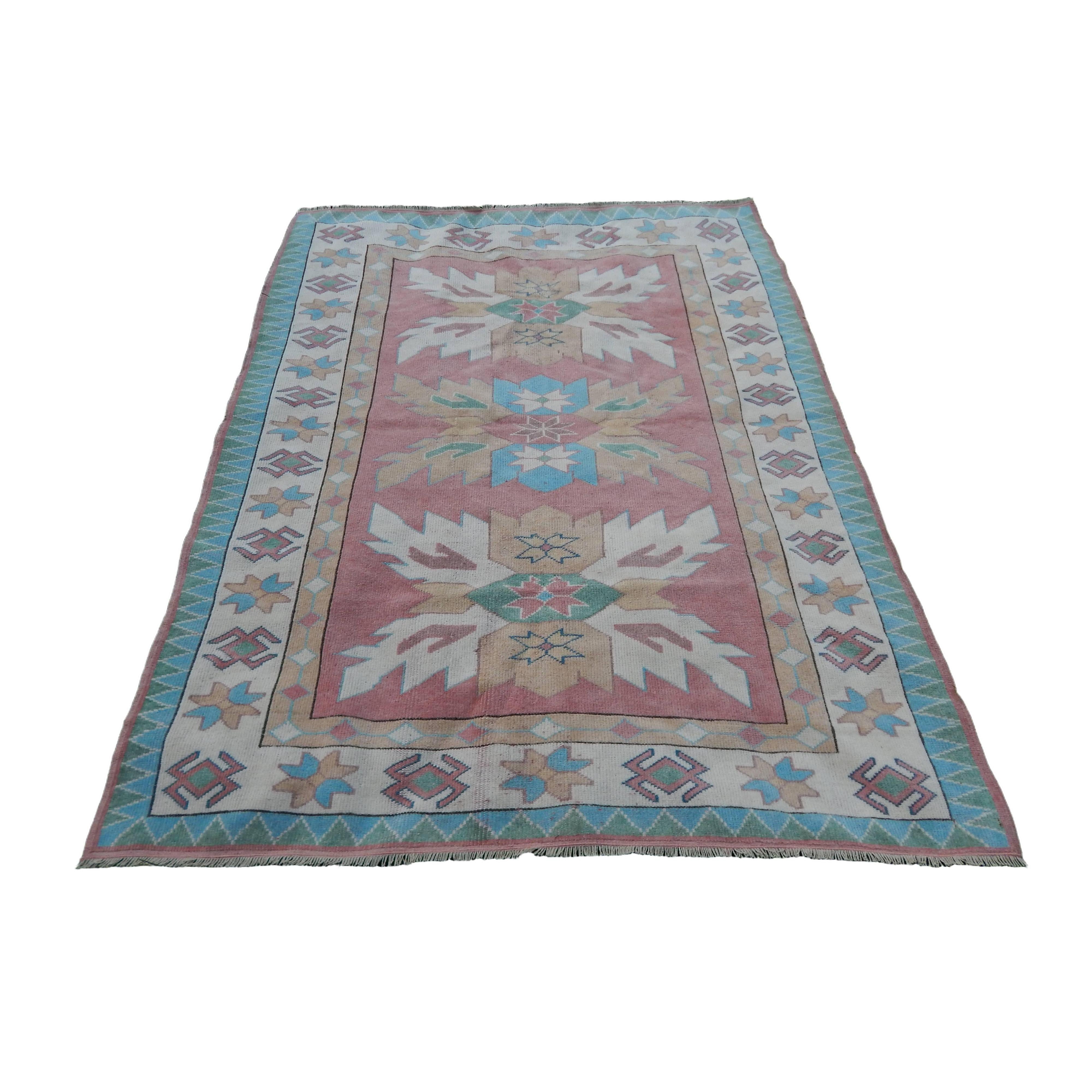 Vintage Oushak Rug 5'7'' x 7'1''