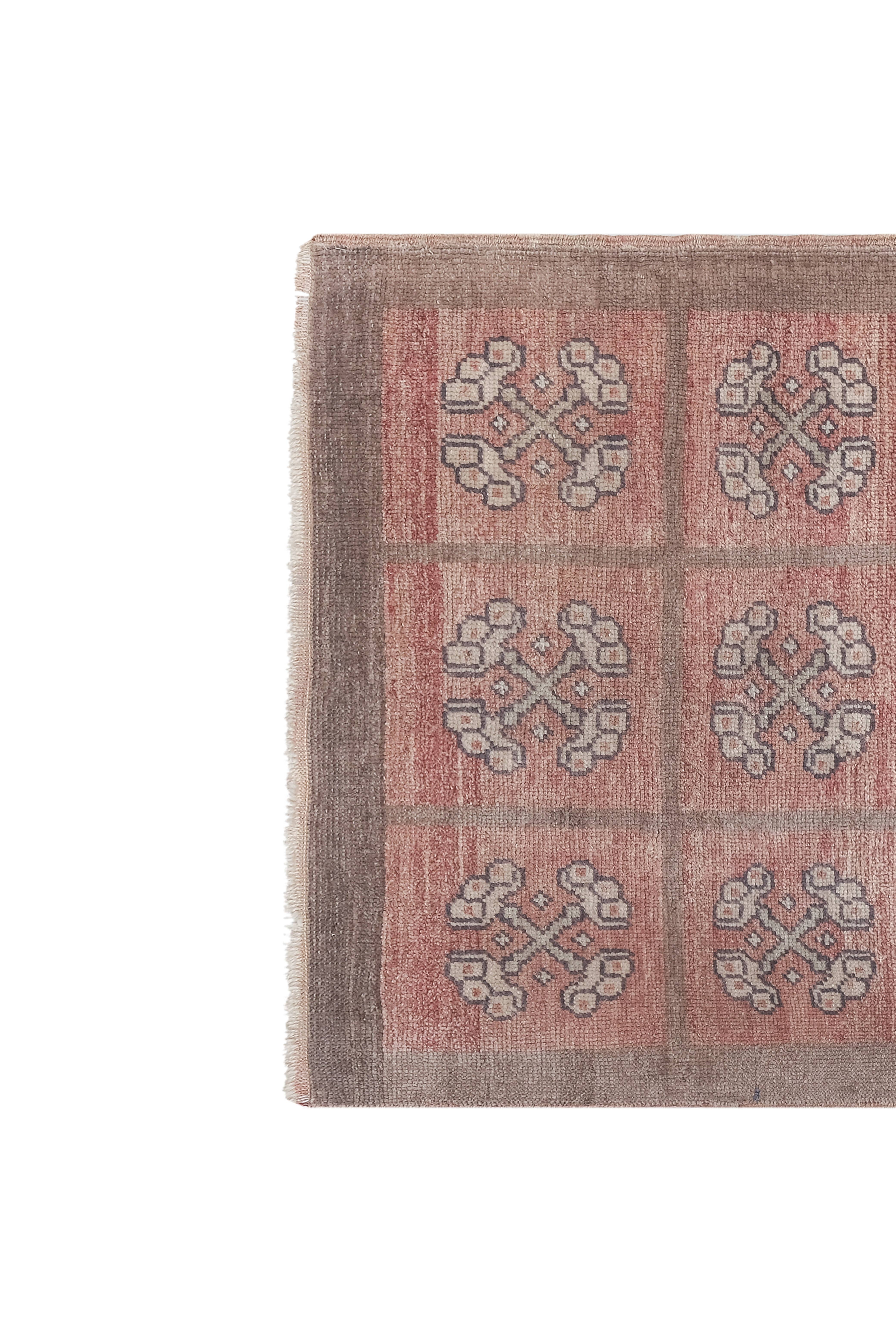 Vintage Turkish Karapinar Runner Rug 3' x 5'6''