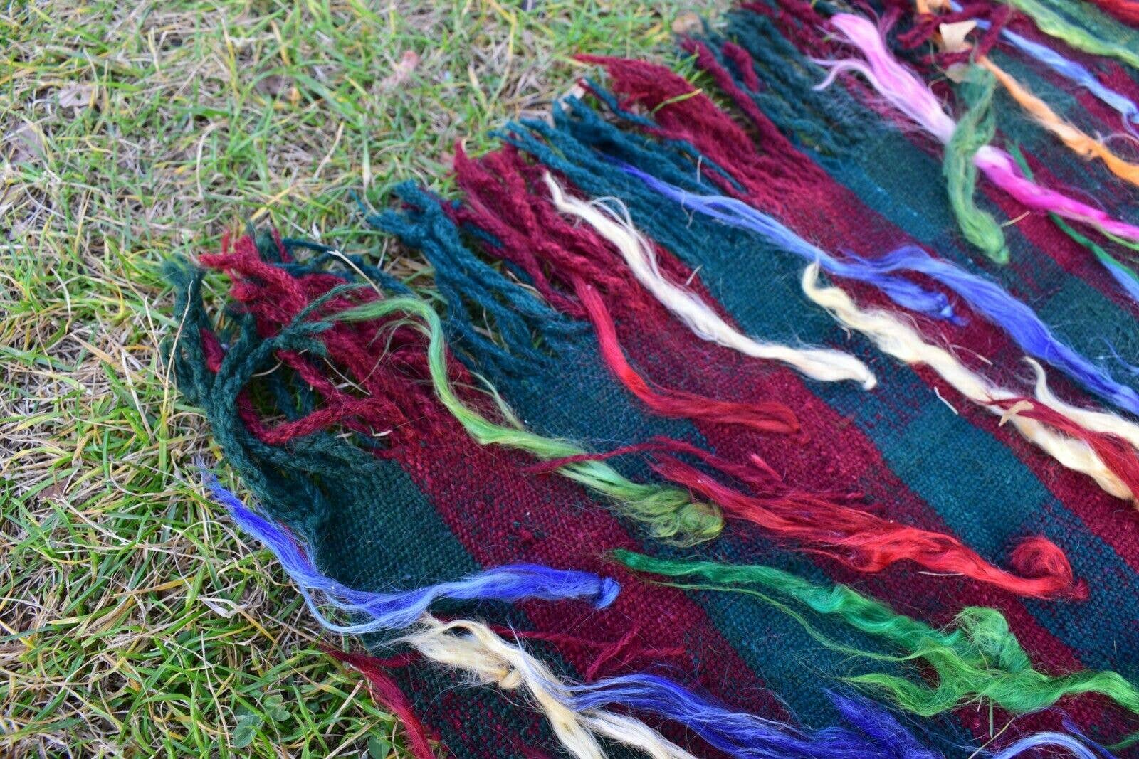 Vintage Turkish Tulu Rug 4'7'' x 5'5''