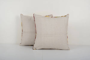 Silk Ikat Velvet Pillow Cover Set of 2 | 20'' x 20''