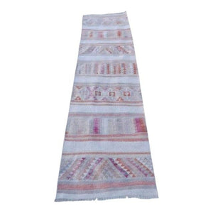 Vintage Turkish Kilim Runner 2'6'' x 9'6''