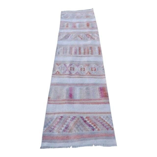 Vintage Turkish Kilim Runner 2'6'' x 9'6''