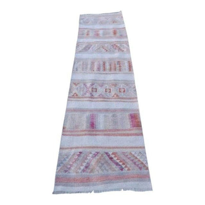 Vintage Turkish Kilim Runner 2'6'' x 9'6''