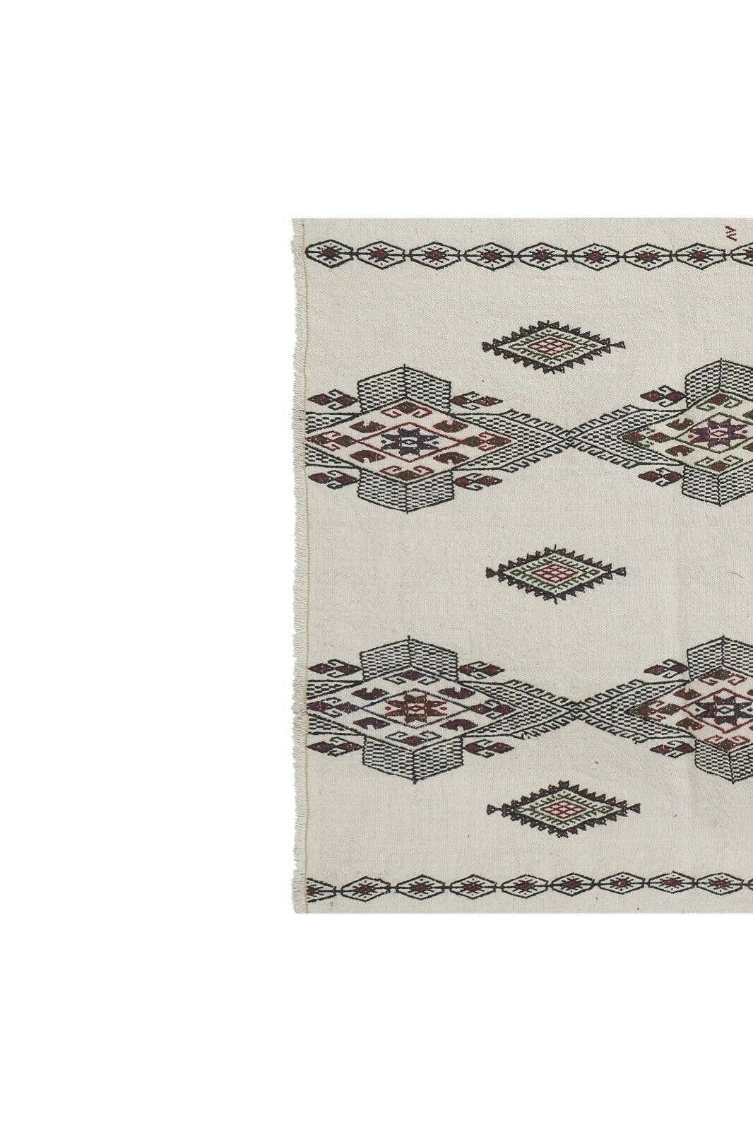 Vintage Turkish Kilim Rug 3'1'' x 7'1''