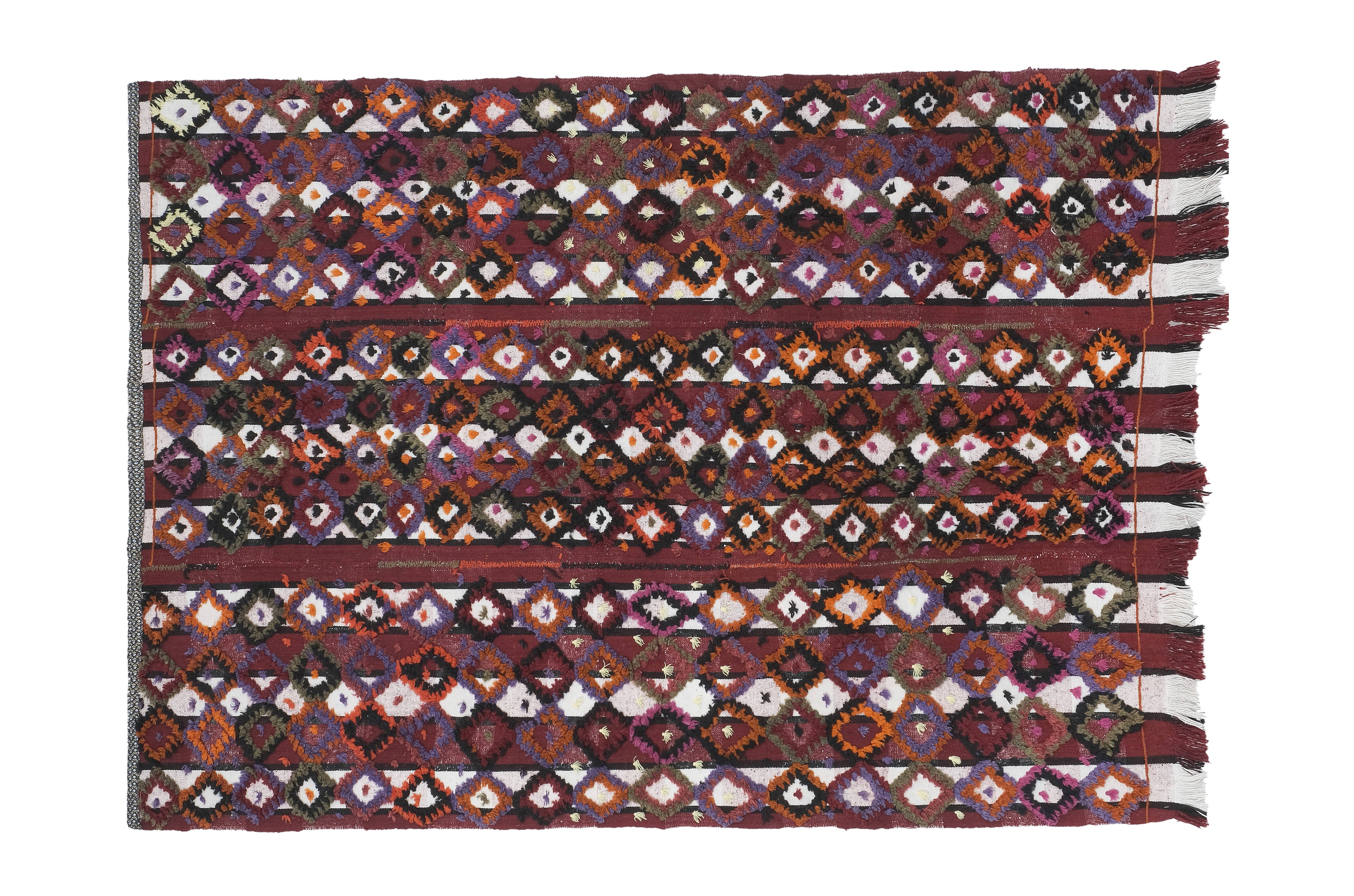 Vintage Turkish Tulu Rug 5'1'' x 7'1''