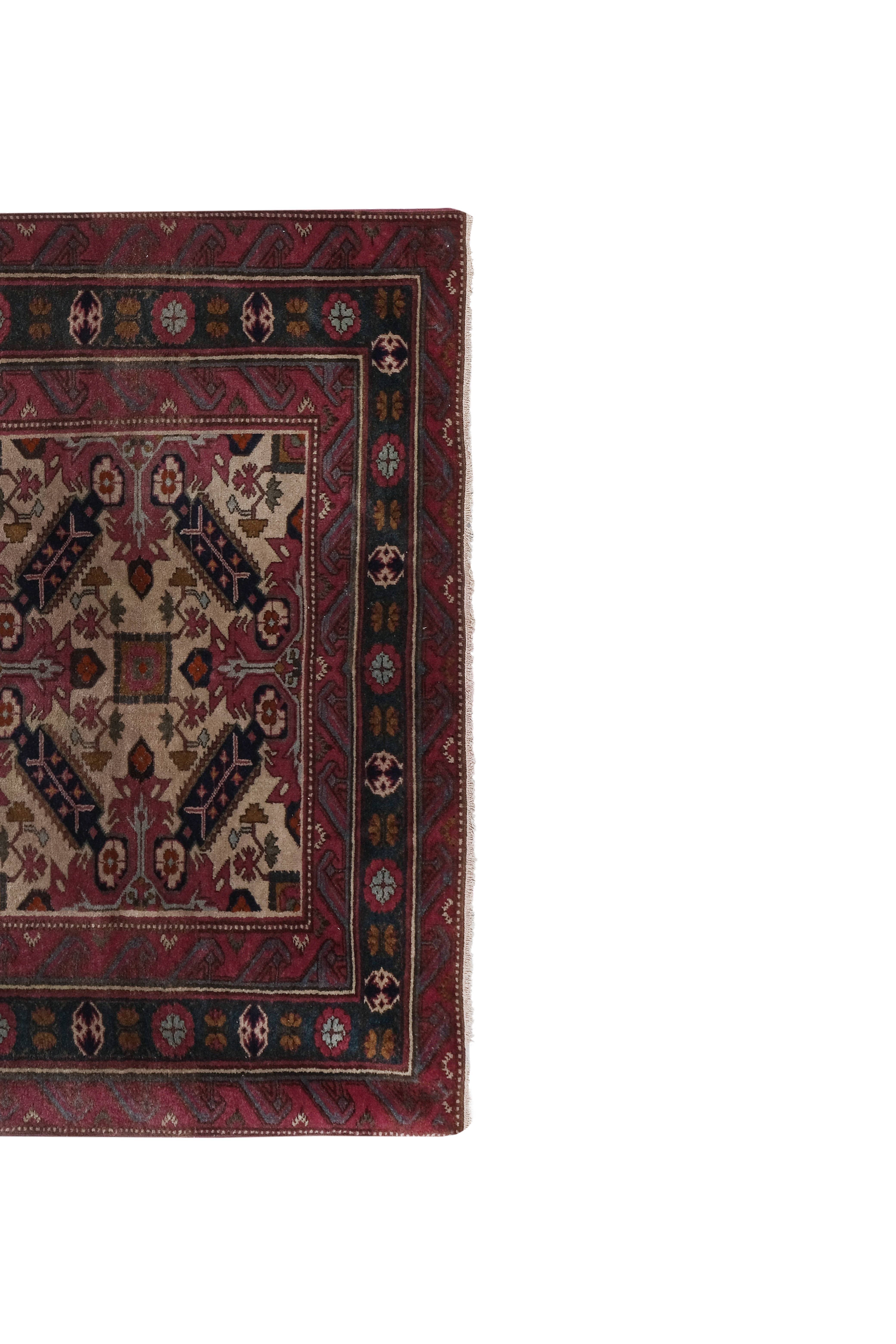 Vintage Caucasian Rug 4'2'' x 6'3''